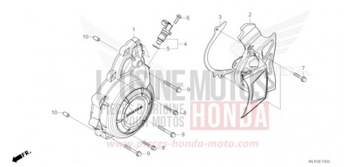 COUVERCLE DE GENERATEUR C.A. CBR500RAR de 2024